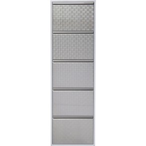 KARE DESIGN Shoe Container Caruso 5 Silver brushed (MO)