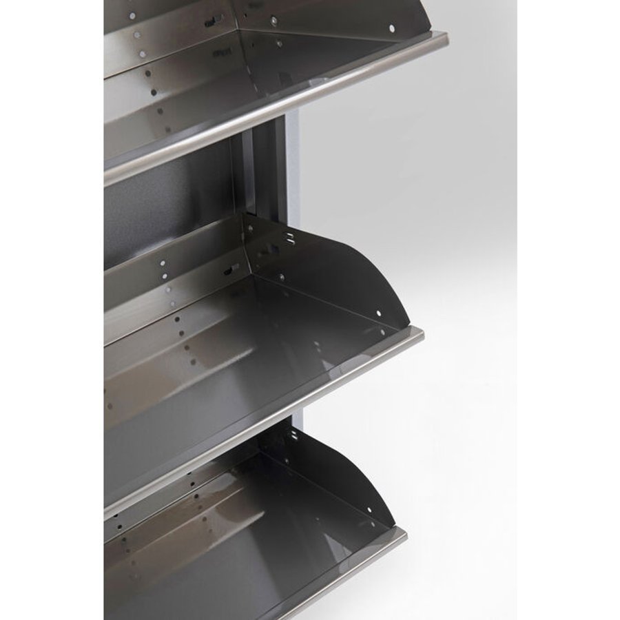 KARE DESIGN Shoe Container Caruso 5 Silver brushed (MO)