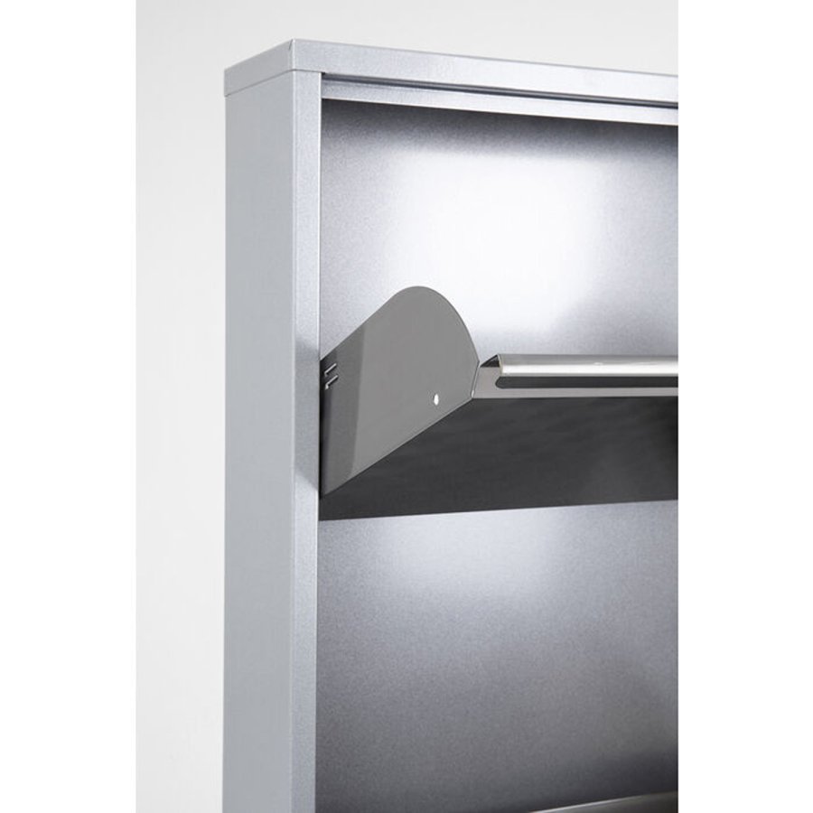 KARE DESIGN Shoe Container Caruso 5 Silver brushed (MO)