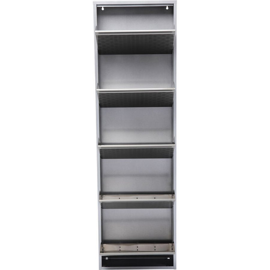 KARE DESIGN Shoe Container Caruso 5 Silver brushed (MO)