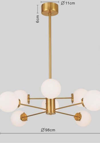 KARE DESIGN Pendant Lamp Heavenly Gold 98cm