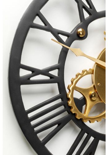 KARE DESIGN Wall Clock Clockwork 126x46cm