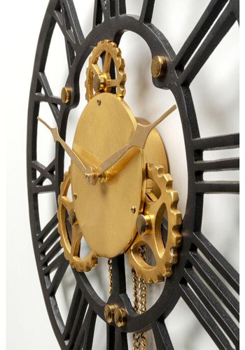 KARE DESIGN Wall Clock Clockwork 126x46cm