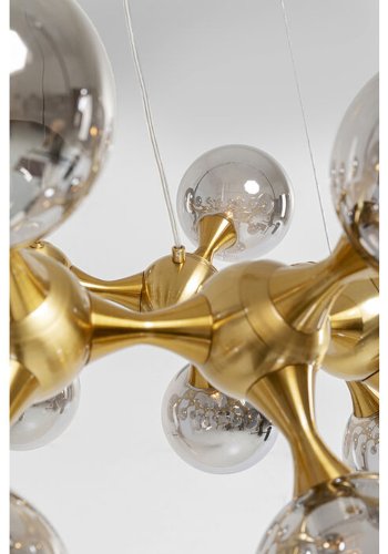 KARE DESIGN Pendant Lamp Atomic Balls Brass 74cm