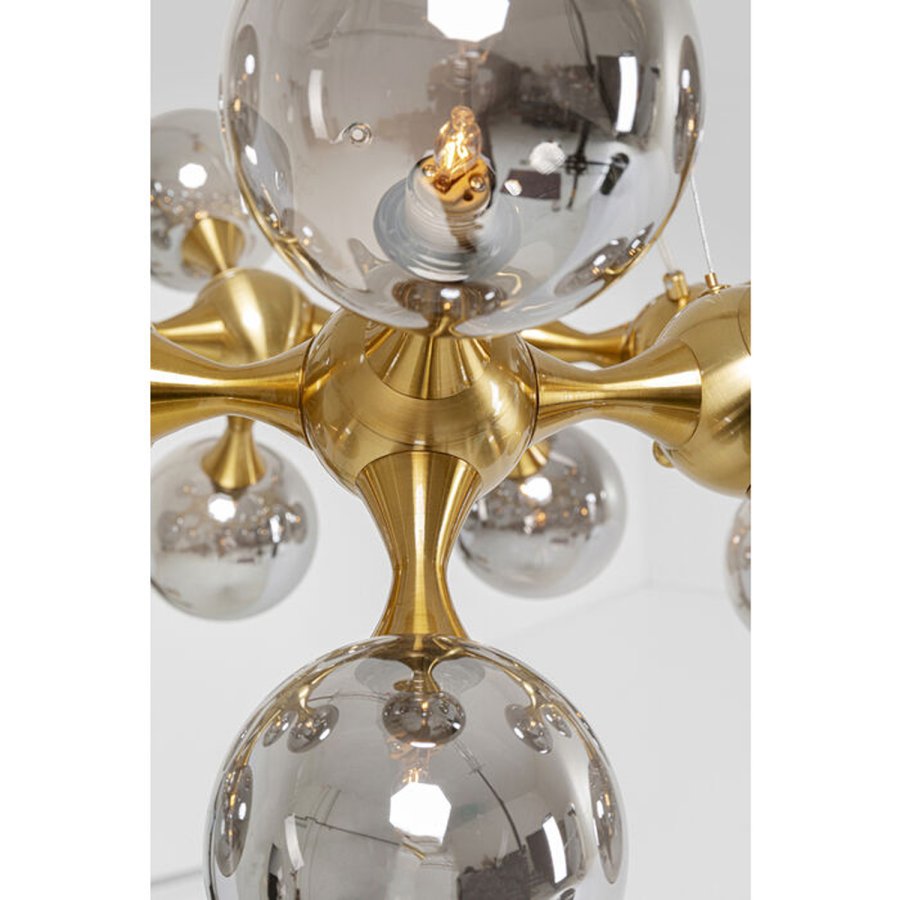 KARE DESIGN Pendant Lamp Atomic Balls Brass 74cm