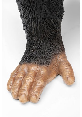 KARE DESIGN Deco Figurine Butler Playing Chimp Black 52cm