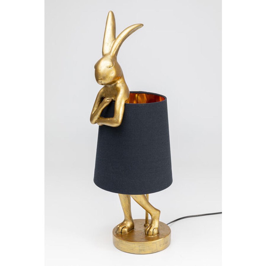 KARE DESIGN Table Lamp Animal Rabbit Gold/Black 68cm