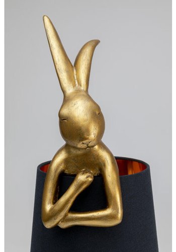 KARE DESIGN Table Lamp Animal Rabbit Gold/Black 68cm