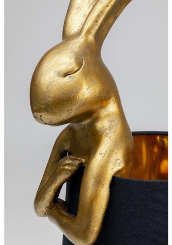 KARE DESIGN Table Lamp Animal Rabbit Gold/Black 68cm