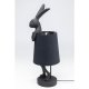 KARE DESIGN Table Lamp Animal Rabbit Matt Black 68cm