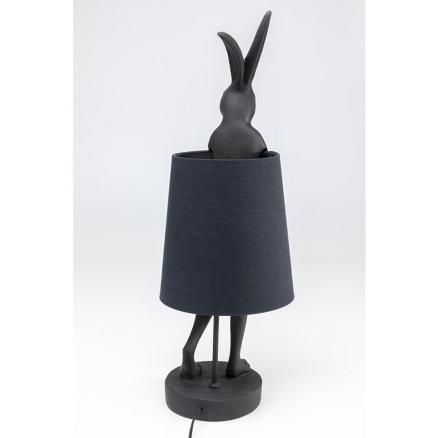 KARE DESIGN Table Lamp Animal Rabbit Matt Black 68cm