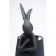 KARE DESIGN Table Lamp Animal Rabbit Matt Black 68cm