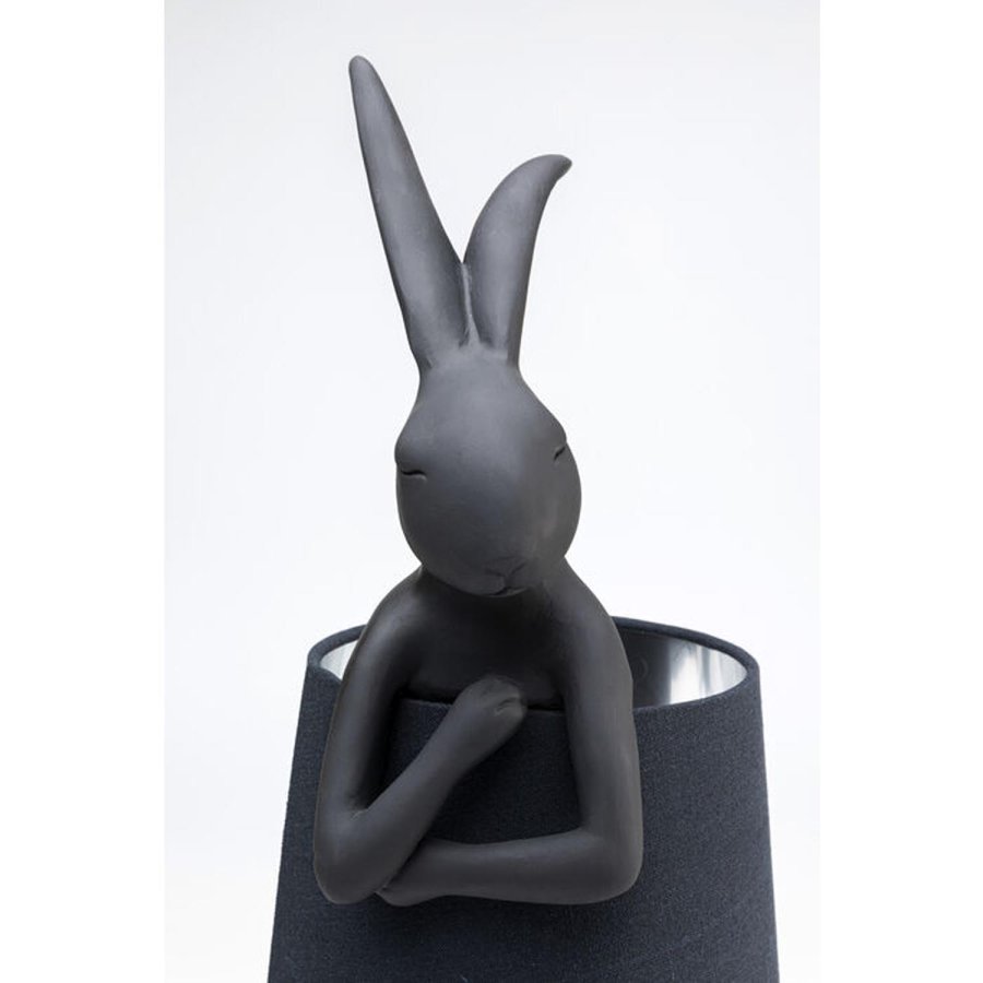 KARE DESIGN Table Lamp Animal Rabbit Matt Black 68cm