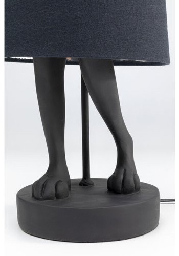 KARE DESIGN Table Lamp Animal Rabbit Matt Black 68cm