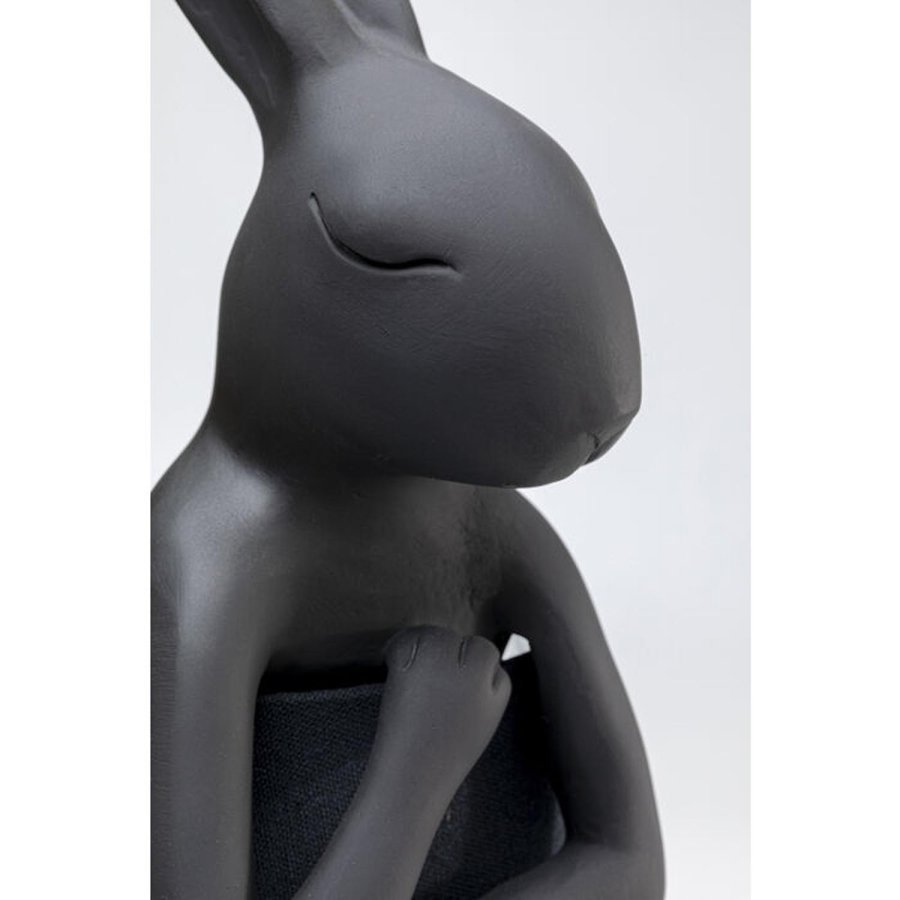 KARE DESIGN Table Lamp Animal Rabbit Matt Black 68cm