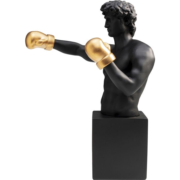 KARE DESIGN Balboa figur - polyresin med gyldne boksehandsker (H:40)