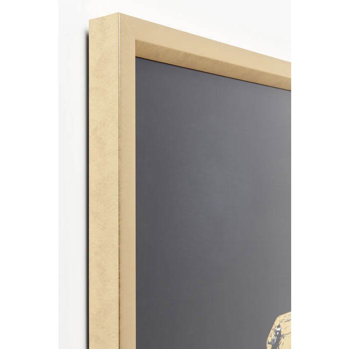 KARE DESIGN Frame billede - sort og guld, 115x115