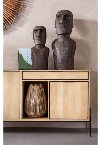 KARE DESIGN Easter Island skulptur - hndlavet stentj, 80 cm