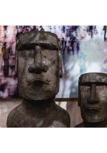KARE DESIGN Easter Island skulptur - hndlavet stentj, 80 cm