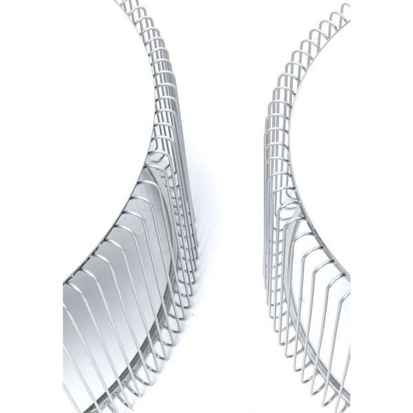 KARE DESIGN Wire sofabord - slv glas/slv stl, rundt (2/st)