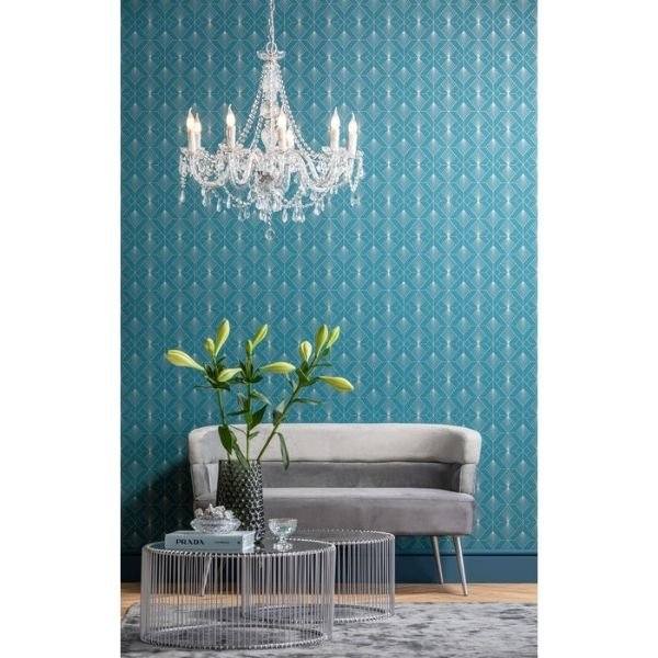 KARE DESIGN Wire sofabord - slv glas/slv stl, rundt (2/st)