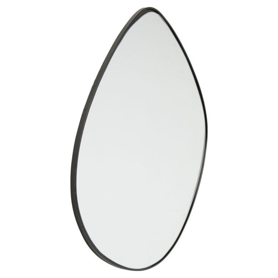 KARE DESIGN asymmetrisk Göteborg vgspejl - spejlglas og sort stl