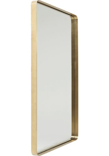 KARE DESIGN Vgspejl Curve Rektangulr Messing 120 x 80 cm