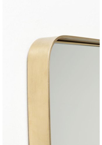 KARE DESIGN Vgspejl Curve Rektangulr Messing 120 x 80 cm