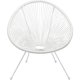 KARE DESIGN Acapulco White lnestol/havestol - hvid polyethylen og stl