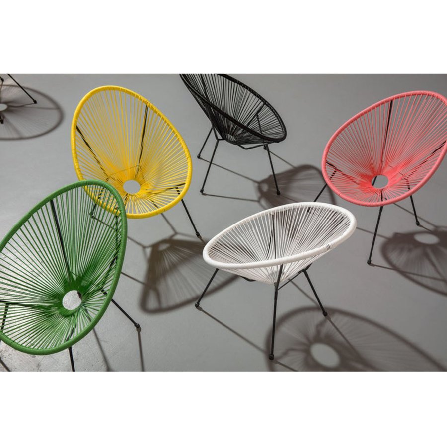 KARE DESIGN Acapulco Green lnestol/havestol - grn polyethylen og stl