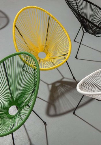 KARE DESIGN Acapulco Green lnestol/havestol - grn polyethylen og stl