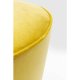 KARE DESIGN Lady Rock barstol - gult stof/PU m. stlben, m. fodsttte, rundt (:48)