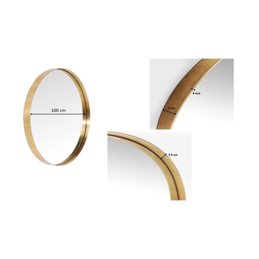 KARE DESIGN Mirror Curve MO Brass 100