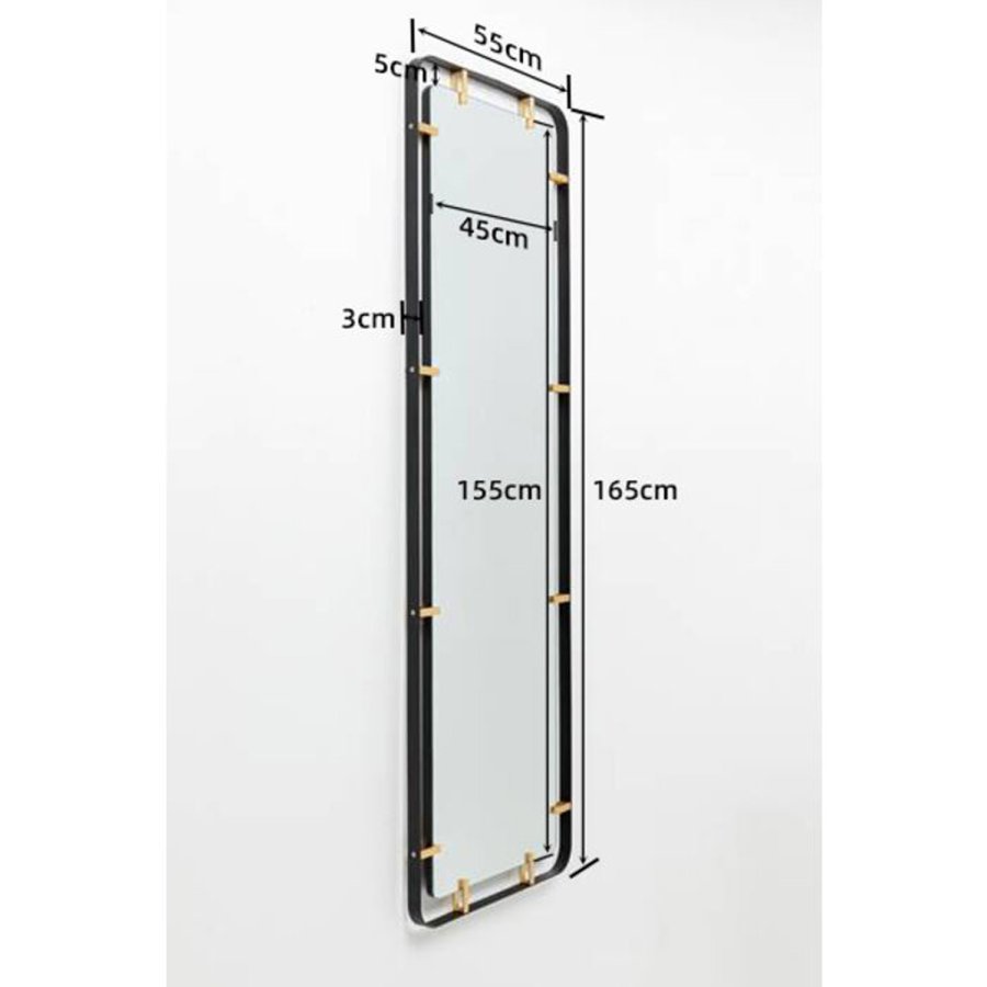 Mirror Betsy Frame Metal 55x165cm