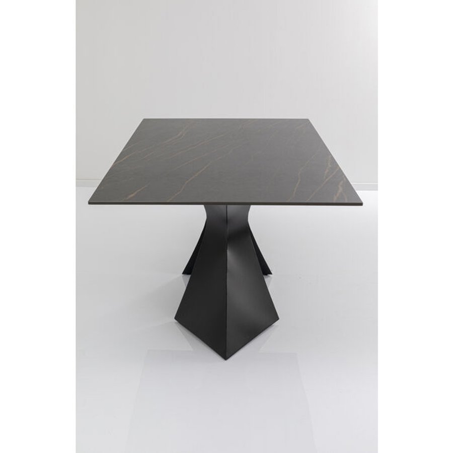 KARE DESIGN Table Gloria Black Ceramic Black 200x100cm