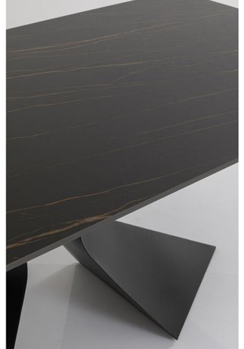 KARE DESIGN Table Gloria Black Ceramic Black 200x100cm