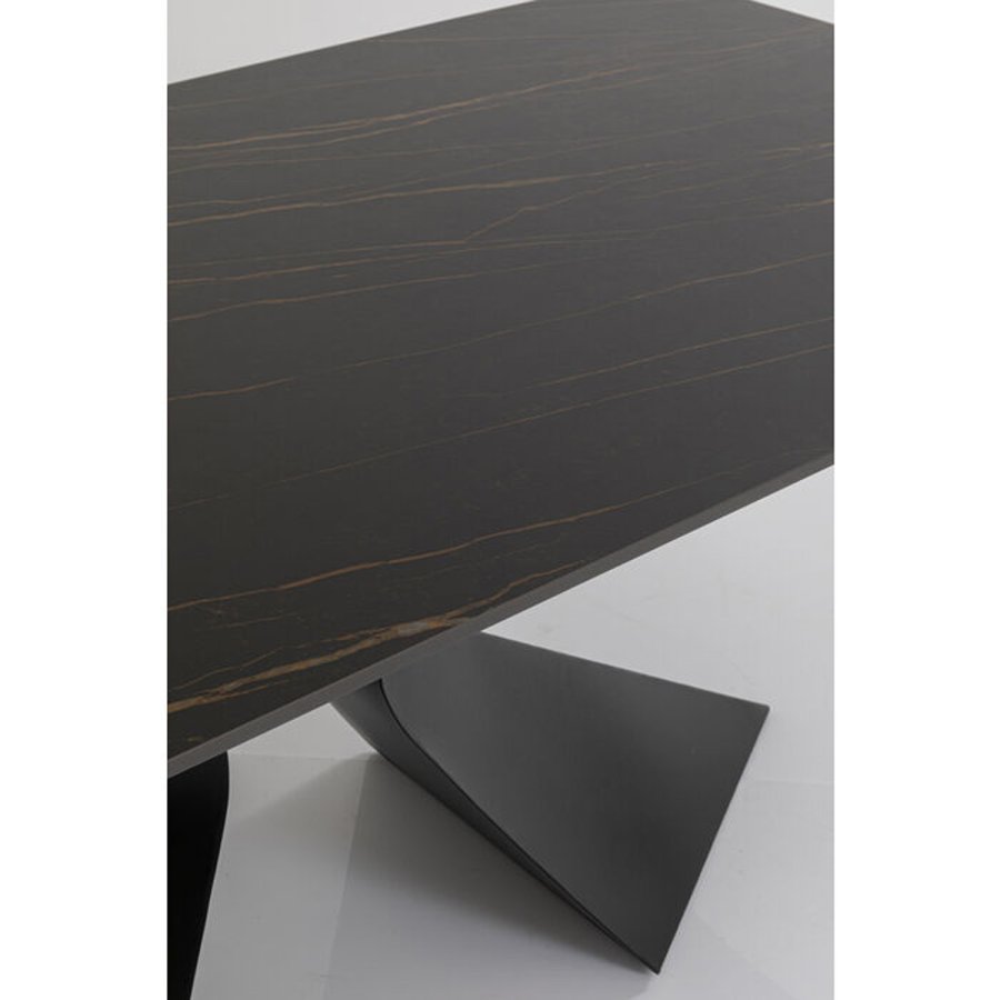 KARE DESIGN Table Gloria Black Ceramic Black 200x100cm