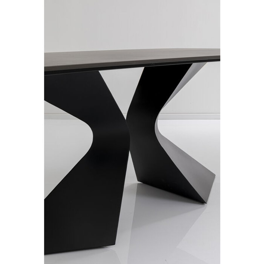 KARE DESIGN Table Gloria Black Ceramic Black 200x100cm