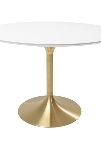 KARE DESIGN Table Invitation Set White Brass 120cm