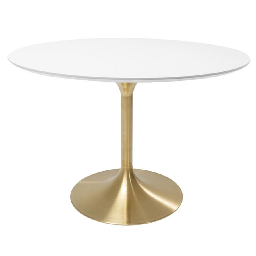 KARE DESIGN Table Invitation Set White Brass 120cm