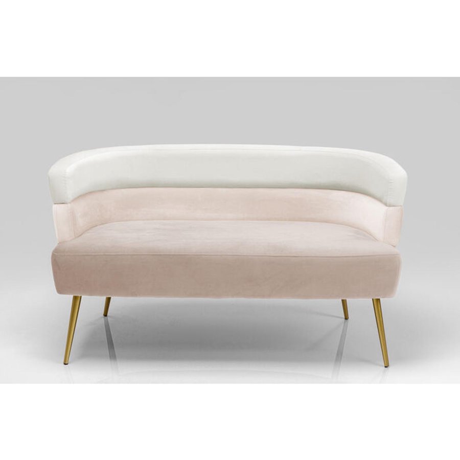 KARE DESIGN Sofa Sandwich 2-Seater Cream 125cm