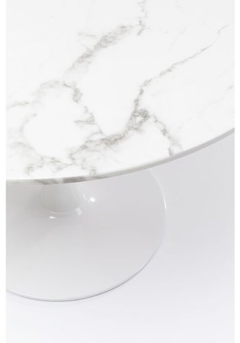 KARE DESIGN Table Veneto Marble White 110cm