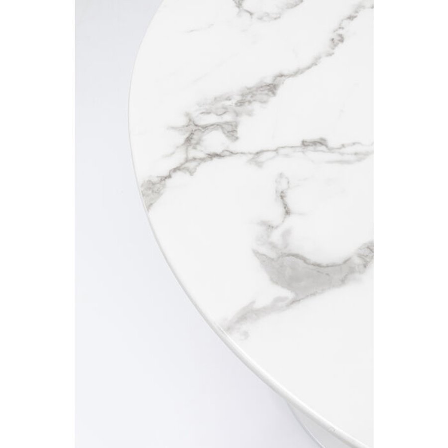 KARE DESIGN Table Veneto Marble White 110cm