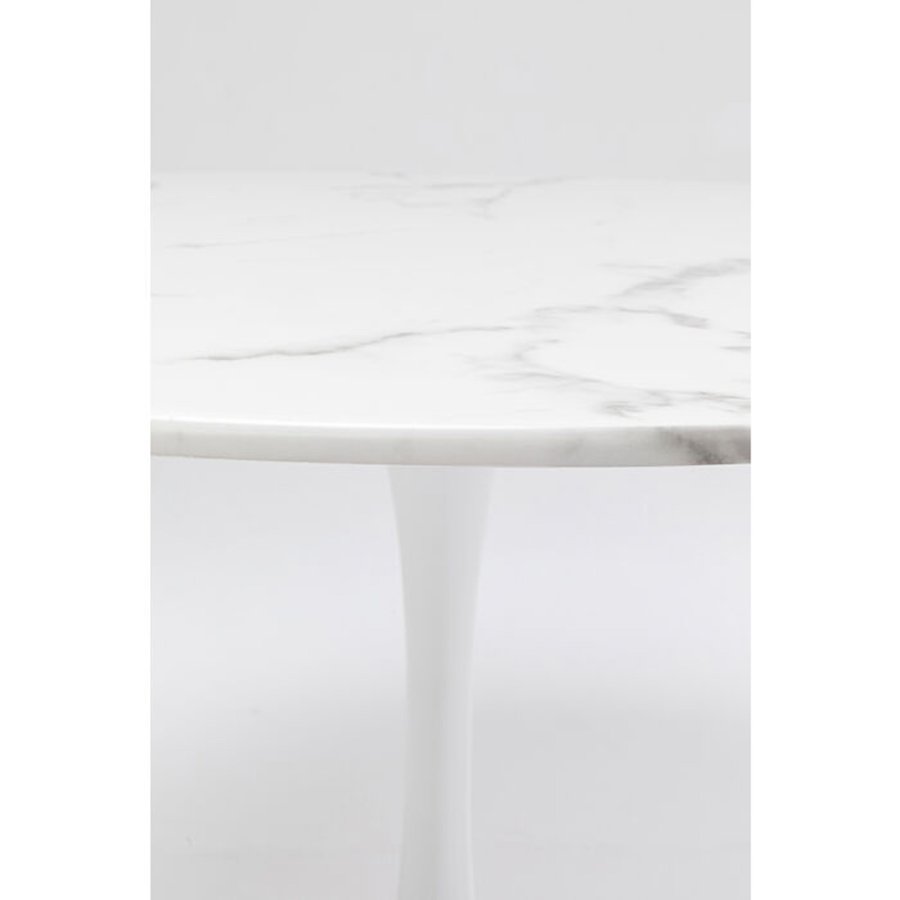 KARE DESIGN Table Veneto Marble White 110cm