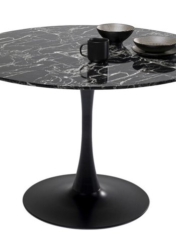 KARE DESIGN Table Veneto Marble Black 110cm