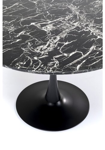 KARE DESIGN Table Veneto Marble Black 110cm