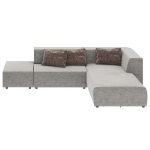 KARE DESIGN Corner Sofa Infinity Vegas Grey