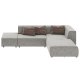 KARE DESIGN Corner Sofa Infinity Vegas Grey