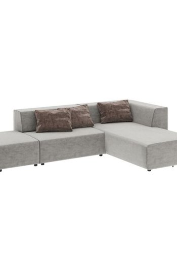 KARE DESIGN Corner Sofa Infinity Vegas Grey