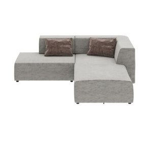 KARE DESIGN Corner Sofa Infinity Boston Grey